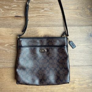 Coach signature crossbody